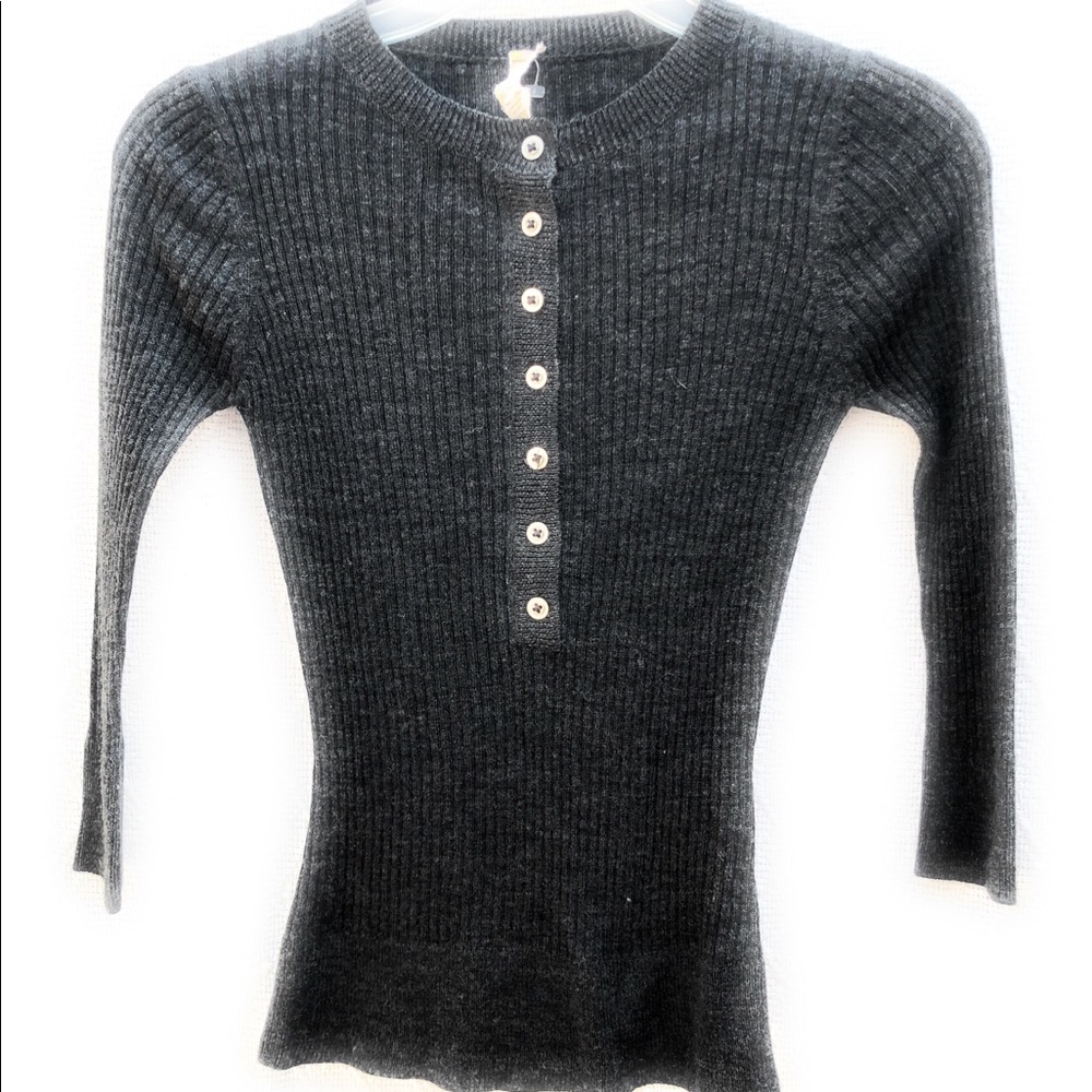 Free People Lightweight Ribbed Sweater